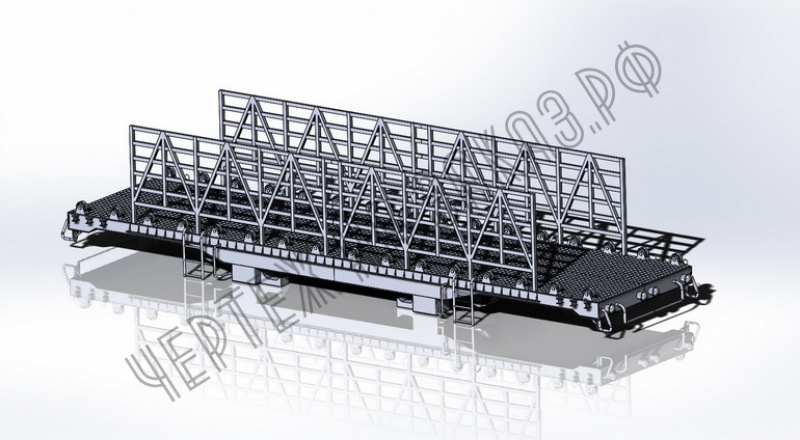  Разработка детальной 3D модели платформы вагона в программе SolidWorks
